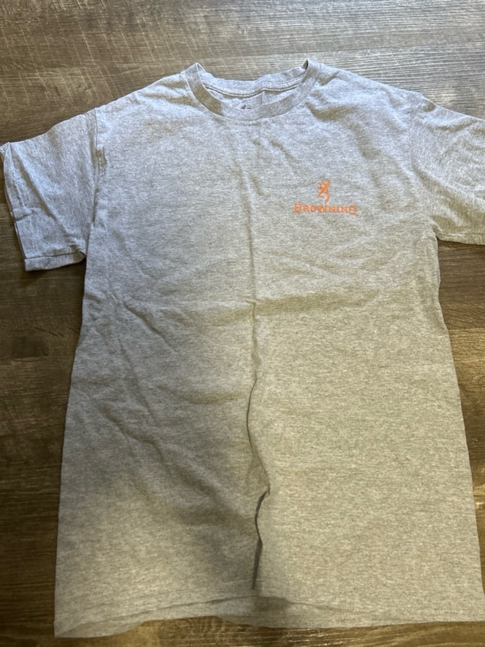Browning Heather Gray Tee with Dark Logo